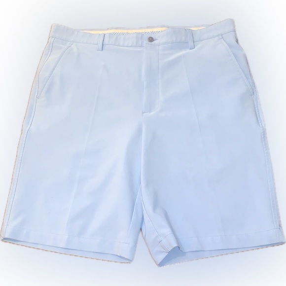 FootJoy Other - Foot Joy Men's Light Sky Blue Golfing Wicking Flat Front Athletic Shorts 38